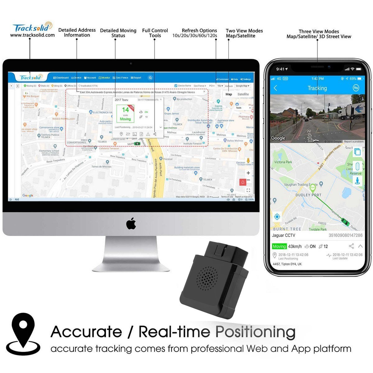 tracksolid za aplikaciju za praćenje auto obd gps lokatora