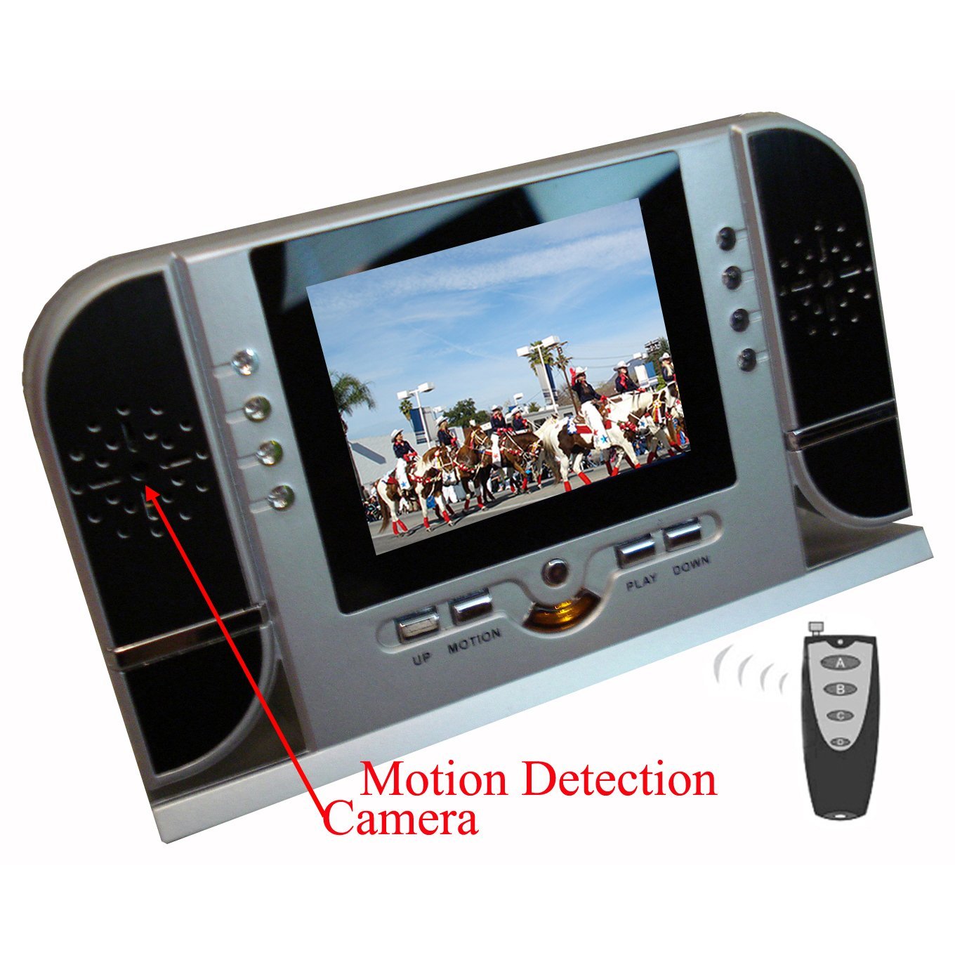 LCD budilica s kamerom + detekcija pokreta + noćna IR LED