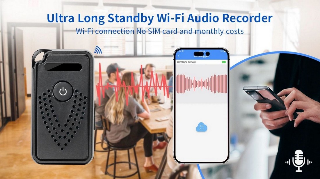 wifi audio snimač snimanje zvuka skriveno